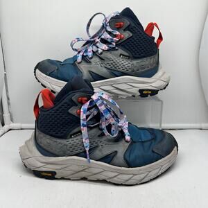 Hoka One One Shoes Womens 7.5 Anacapa Mid GTX Sneaker Hiking Gore Blue